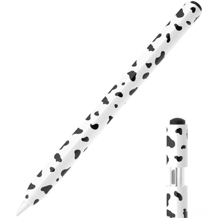 For Apple Pencil USB-C / 3 XDcase Cow Print Silicone Protective Stylus Pen Sleeve