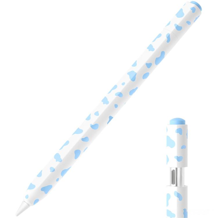 For Apple Pencil USB-C / 3 XDcase Cow Print Silicone Protective Stylus Pen Sleeve
