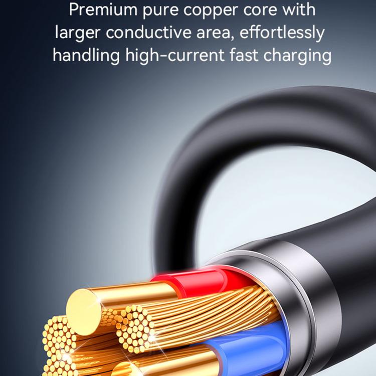 USAMS SJ779 U94 USB to Micro 2A Fast Charging Data Cable, Length:1m - Black