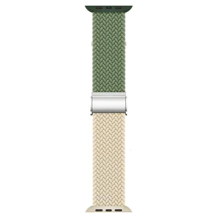 For Apple Watch 38 / 40 / 41 / S10 42mm xDfind Buckle-fastening Stitching Braided Nylon Watch Band