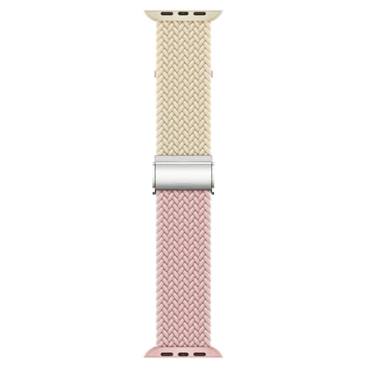 For Apple Watch 38 / 40 / 41 / S10 42mm xDfind Buckle-fastening Stitching Braided Nylon Watch Band