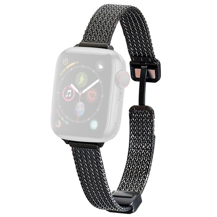 For Apple Watch 42 / 44 / 45 / 46 / 49mm xDfind Wheat Ear Magnetic Buckle Stainless Steel Watch Band