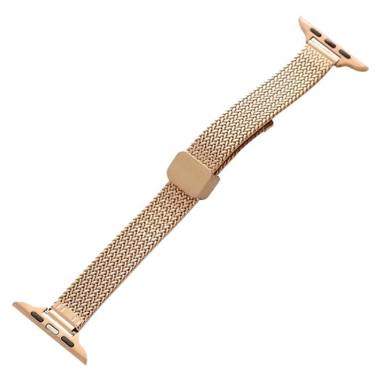 For Apple Watch 42 / 44 / 45 / 46 / 49mm xDfind Wheat Ear Magnetic Buckle Stainless Steel Watch Band