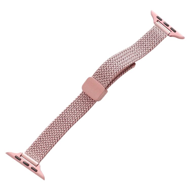 For Apple Watch 38 / 40 / 41 / S10 42mm xDfind Wheat Ear Magnetic Buckle Stainless Steel Watch Band