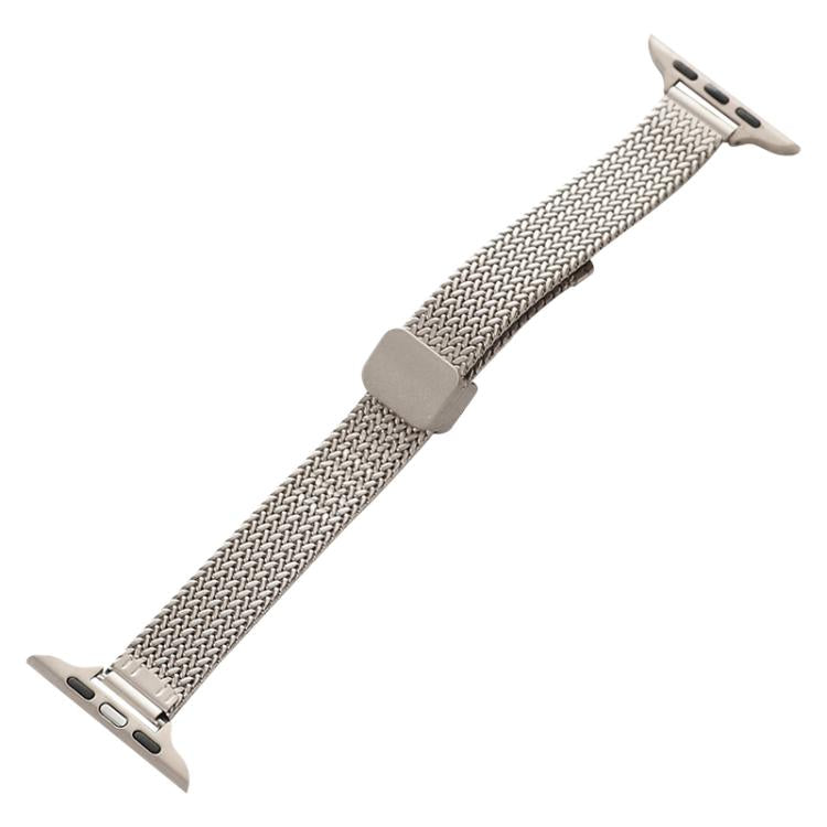 For Apple Watch 38 / 40 / 41 / S10 42mm xDfind Wheat Ear Magnetic Buckle Stainless Steel Watch Band