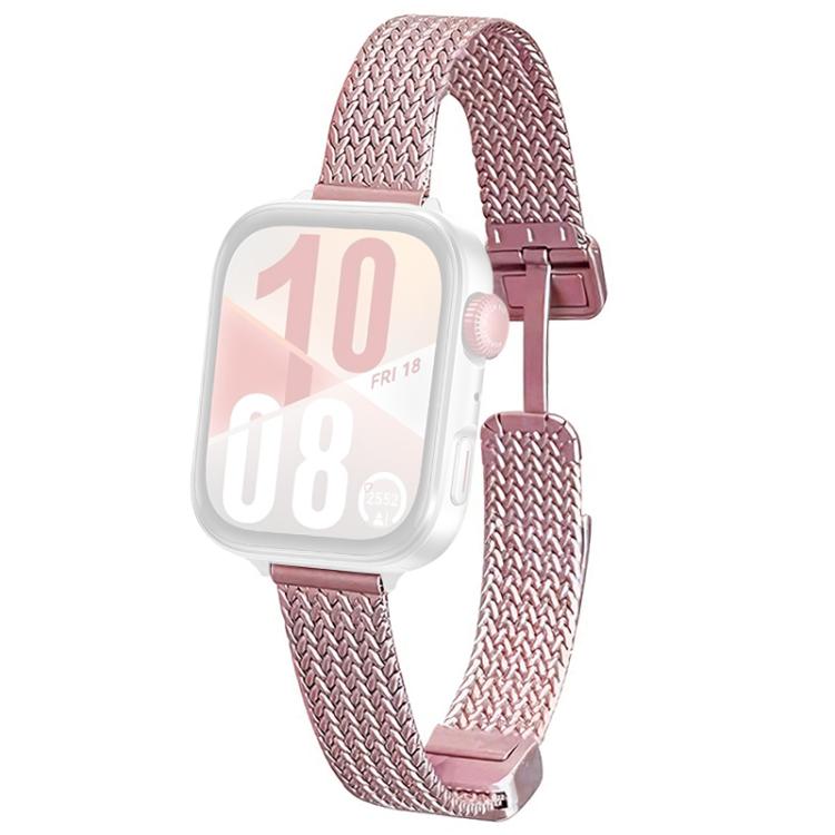 For Huawei Watch Fit4 Pro / Fit4 / Fit3 xDfind Wheat Ear Magnetic Buckle Stainless Steel Watch Band