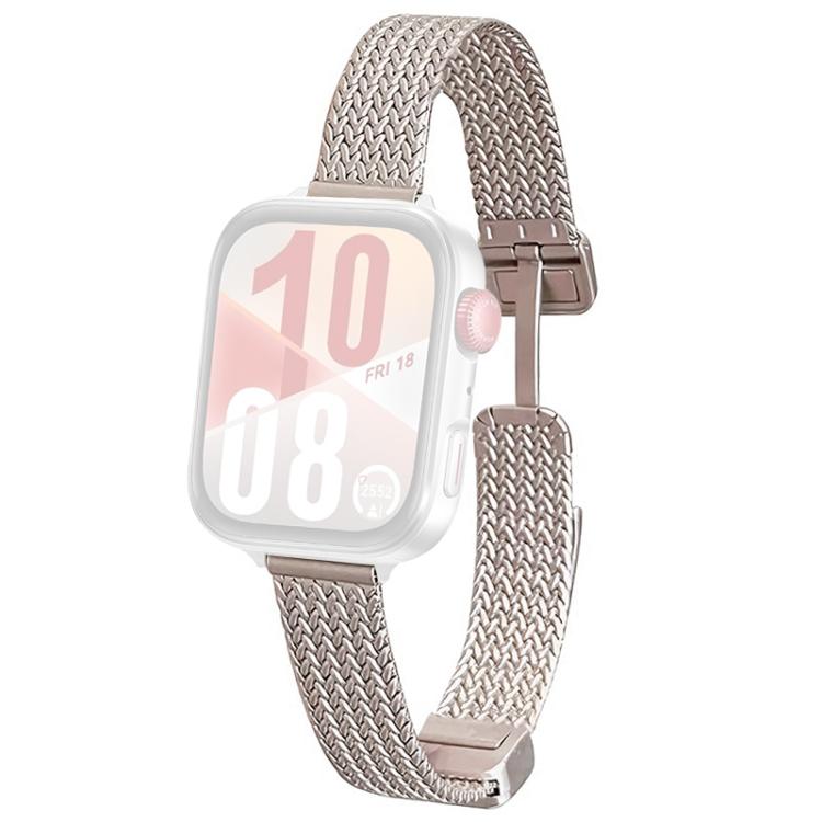For Huawei Watch Fit4 Pro / Fit4 / Fit3 xDfind Wheat Ear Magnetic Buckle Stainless Steel Watch Band