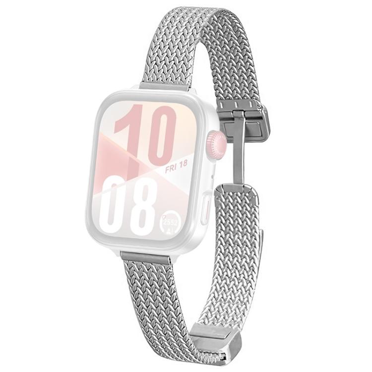For Huawei Watch Fit4 Pro / Fit4 / Fit3 xDfind Wheat Ear Magnetic Buckle Stainless Steel Watch Band