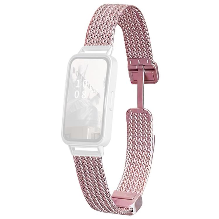 For Huawei Band 10 / 9 / 8 xDfind Wheat Ear Magnetic Buckle Stainless Steel Watch Band