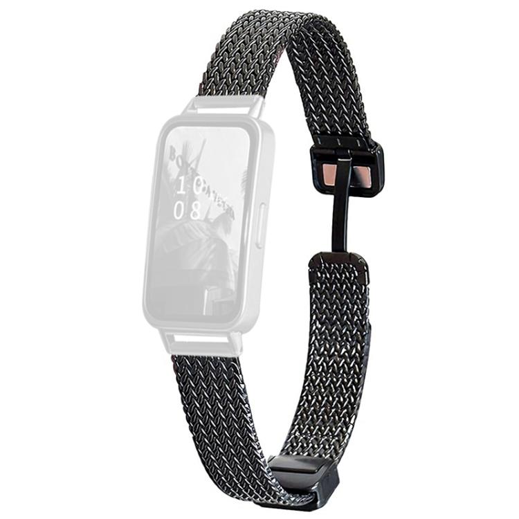 For Huawei Band 10 / 9 / 8 xDfind Wheat Ear Magnetic Buckle Stainless Steel Watch Band