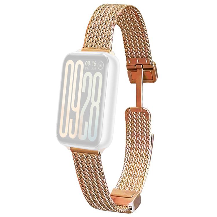 For Xiaomi Band 10 Pro / 9 Pro / Redmi Watch 6 xDfind Wheat Ear Magnetic Buckle Stainless Steel Watch Band
