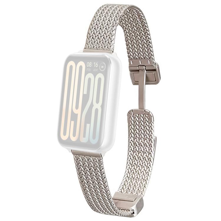 For Xiaomi Band 10 Pro / 9 Pro / Redmi Watch 6 xDfind Wheat Ear Magnetic Buckle Stainless Steel Watch Band