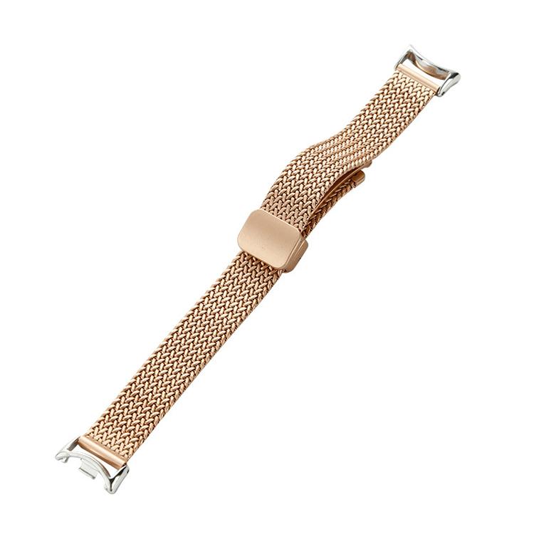 For Xiaomi Smart Band 10 / 9 / 8 NFC xDfind Wheat Ear Magnetic Buckle Stainless Steel Watch Band