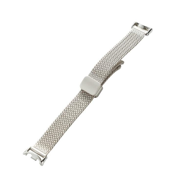 For Xiaomi Smart Band 10 / 9 / 8 NFC xDfind Wheat Ear Magnetic Buckle Stainless Steel Watch Band
