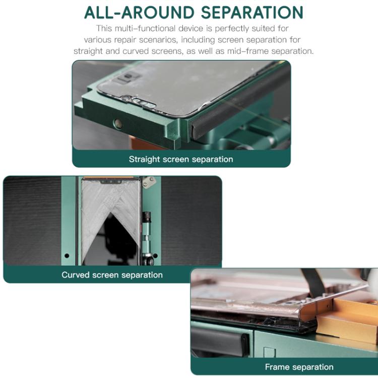 TBK 988A 360 Rotating Screen OCA Adhesive Removal Heating Separator, Plug:AU Plug