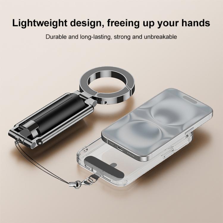 T38 Magnetic Selfie Travel Phone Holder - Black