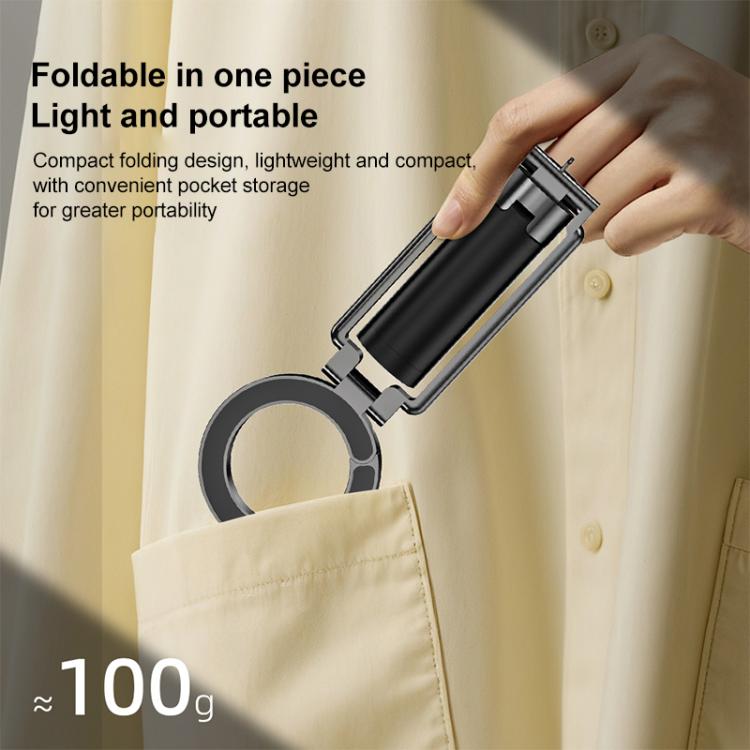 T38 Magnetic Selfie Travel Phone Holder - Black