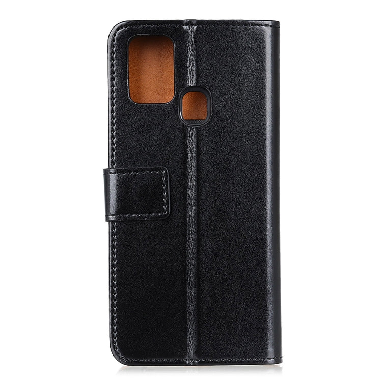 For OPPO Realme 7i 3-Color Pearl Texture Magnetic Buckle Horizontal Flip PU Leather Case with Card Slots & Wallet & Holder