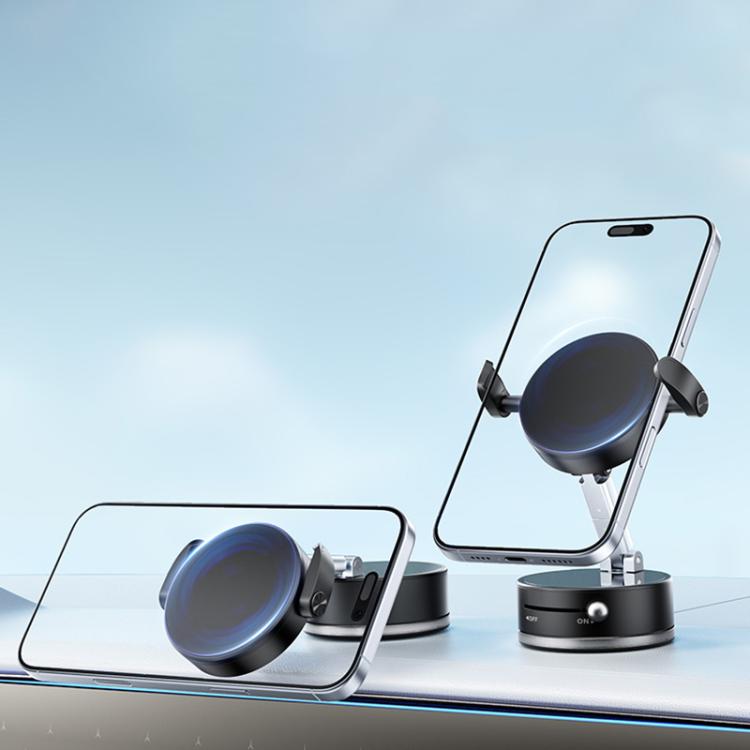 A9 Pro Foldable Clamp-type Nano Vacuum Magnetic 360-degree Rotation Car Phone Holder