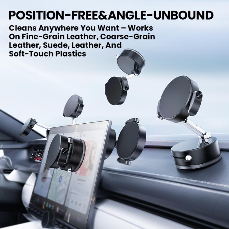 A9 Pro Foldable Clamp-type Nano Vacuum Magnetic 360-degree Rotation Car Phone Holder