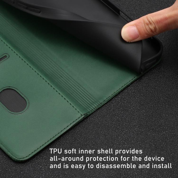 For OnePlus 15 Tulips Butterfly Pattern Magnetic Vegan Leather Phone Case