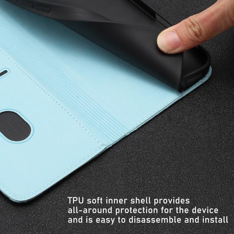 For ZTE Blade A53 Tulips Butterfly Pattern Magnetic Vegan Leather Phone Case