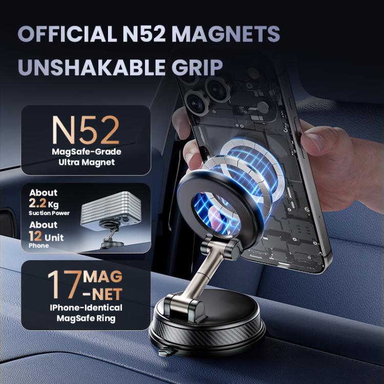 A13 Foldable Vacuum Strong Magnetic Car Phone Holder
