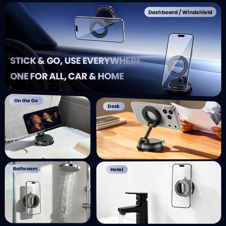 A13 Foldable Vacuum Strong Magnetic Car Phone Holder