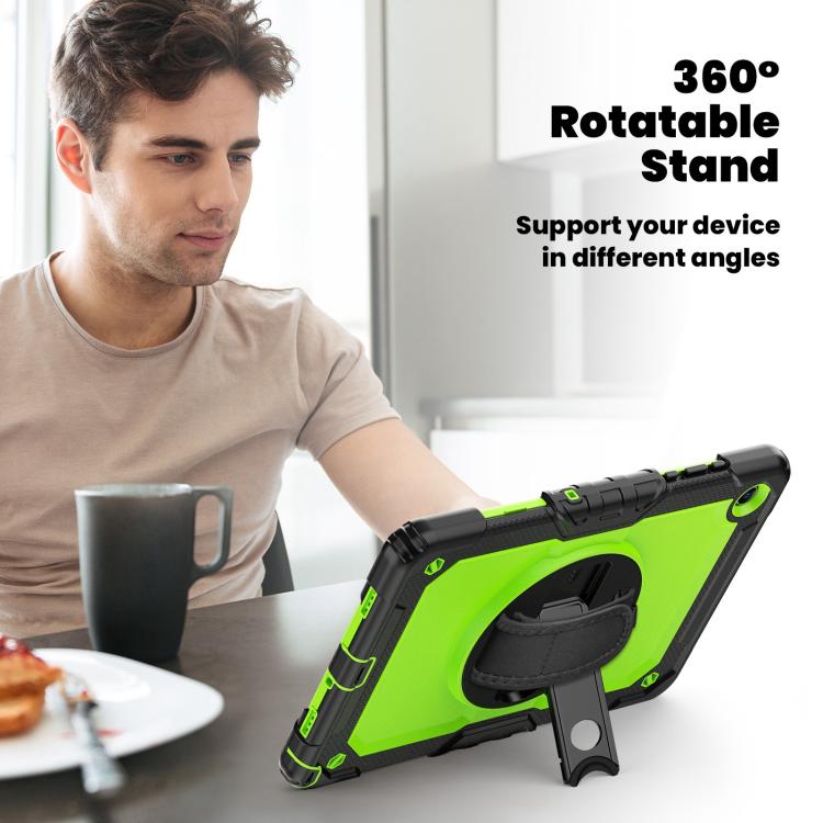 For Samsung Galaxy Tab A11+ / A9+ Silicone Hybrid PC Tablet Case with Shoulder Strap