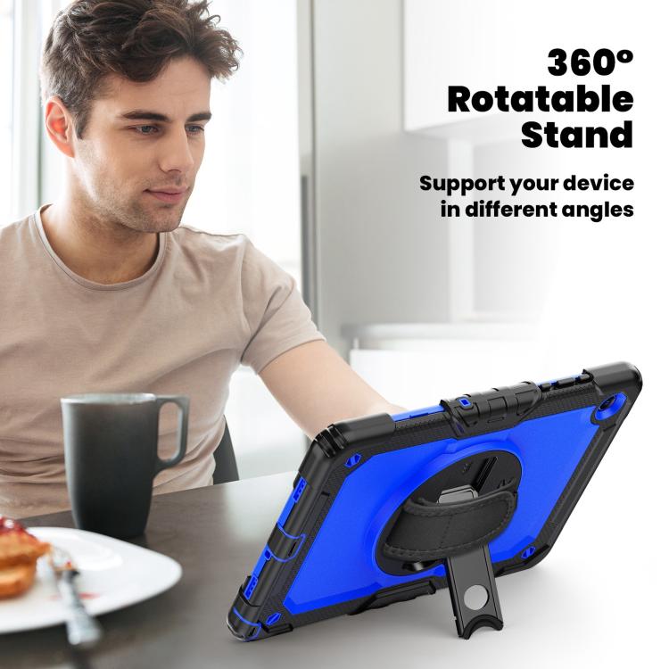 For Samsung Galaxy Tab A11+ / A9+ Silicone Hybrid PC Tablet Case with Shoulder Strap