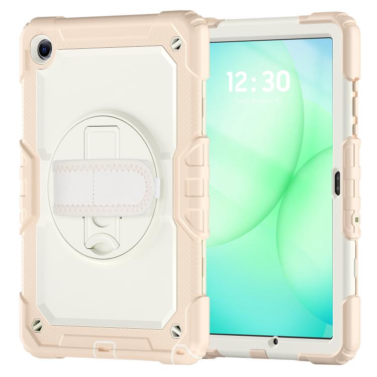For Samsung Galaxy Tab A11+ / A9+ Silicone Hybrid PC Tablet Case with Shoulder Strap