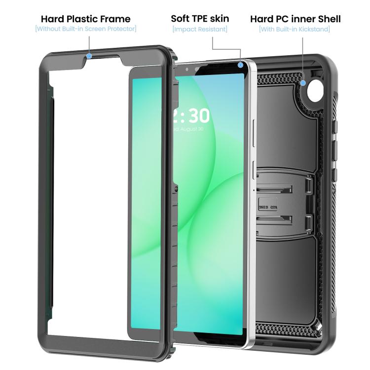 For Samsung Galaxy Tab A11 / A9 Honeycomb Stand TPE Hydric PC Tablet Case