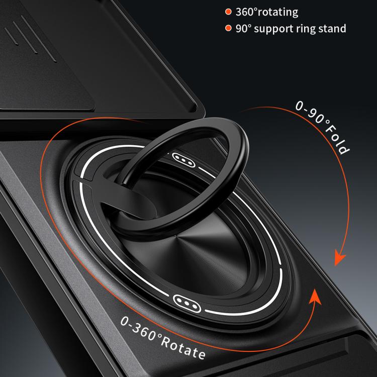 For vivo V30 Lite 5G Lens Sliding Window Multifunctional Magnetic Shockproof Phone Case