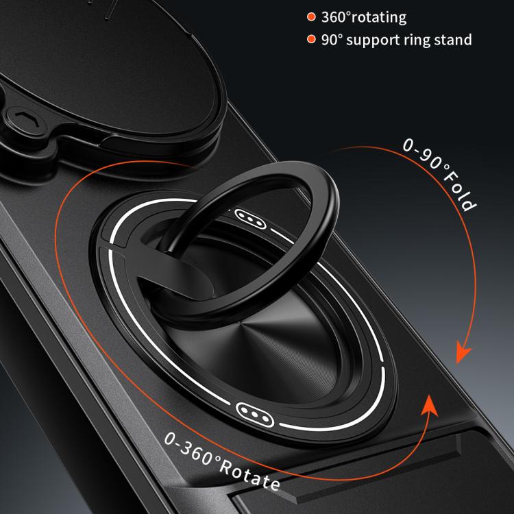 For vivo X300 Pro 5G Lens Sliding Window Multifunctional Magnetic Shockproof Phone Case