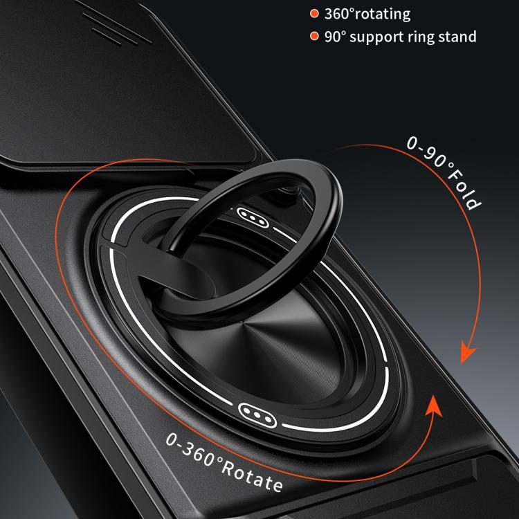 For vivo V60 Lite 4G / 5G Lens Sliding Window Multifunctional Magnetic Shockproof Phone Case
