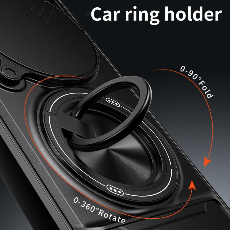 For vivo X200 5G Lens Sliding Window Multifunctional Magnetic Shockproof Phone Case