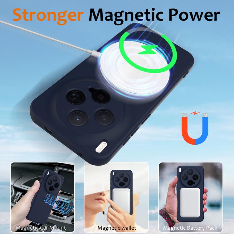 For vivo X300 5G Shockproof Silicone Magsafe Phone Case