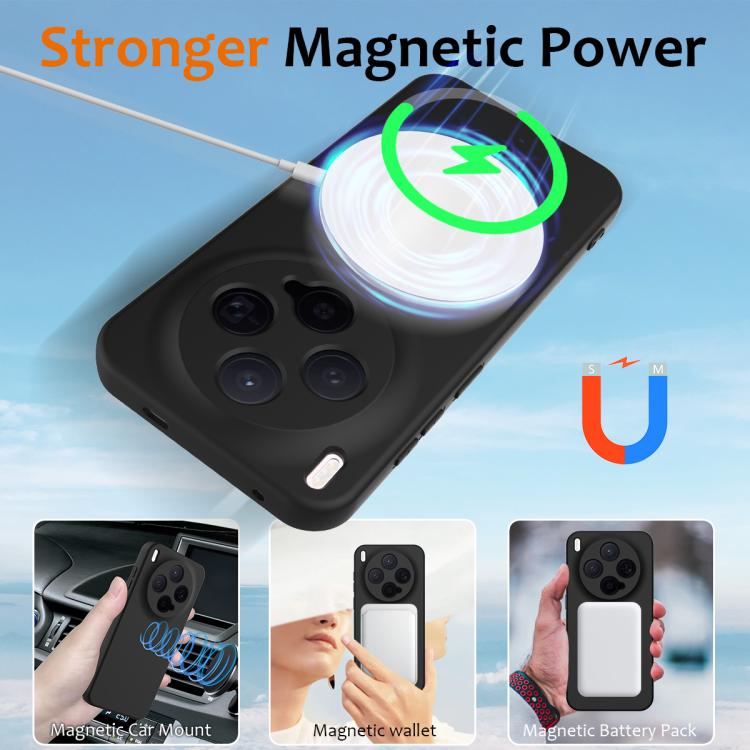 For vivo X300 5G Shockproof Silicone Magsafe Phone Case