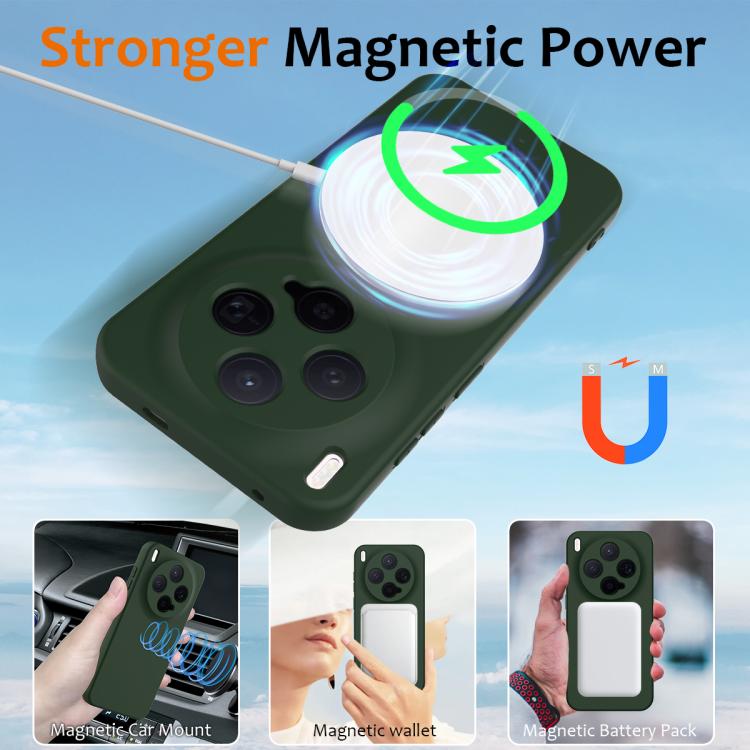 For vivo X300 5G Shockproof Silicone Magsafe Phone Case