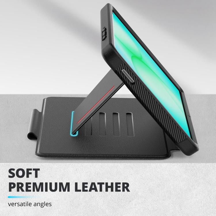 For Samsung Galaxy Tab A11+ / A9+ Smart B Magnetic Holder Leather Tablet Case