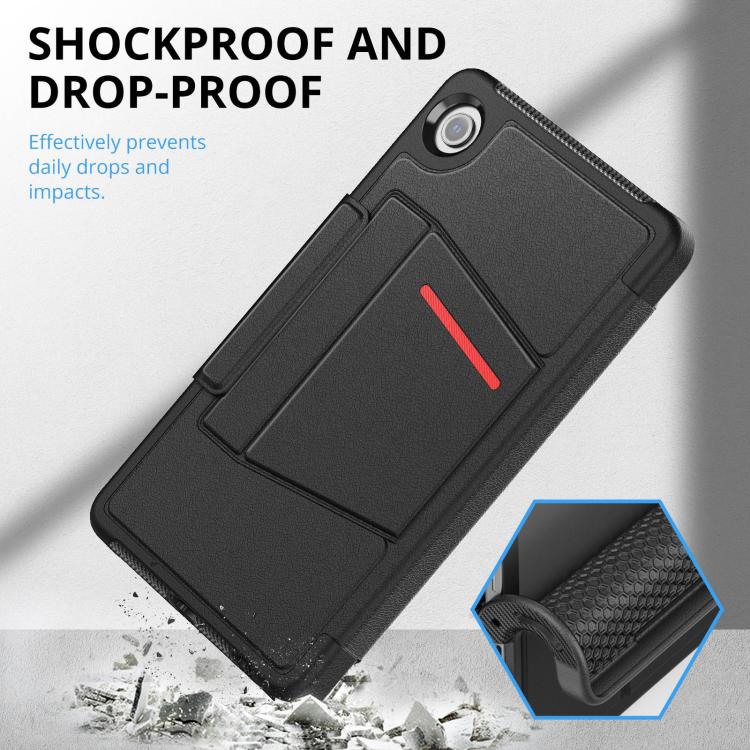 For Samsung Galaxy Tab A11+ / A9+ Smart B Magnetic Holder Leather Tablet Case
