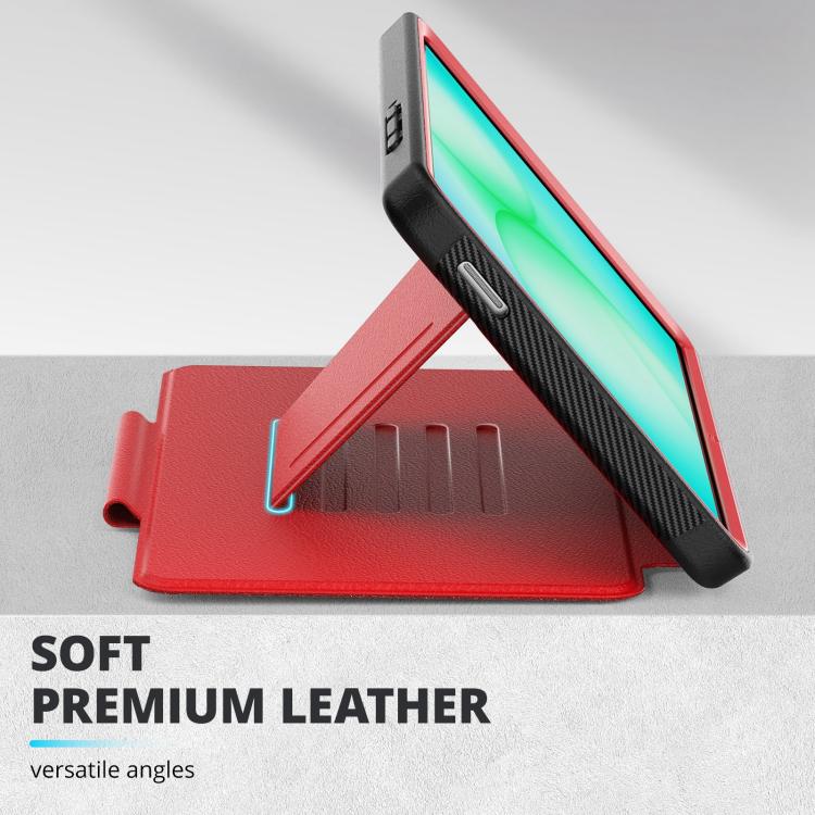 For Samsung Galaxy Tab A11+ / A9+ Smart B Magnetic Holder Leather Tablet Case