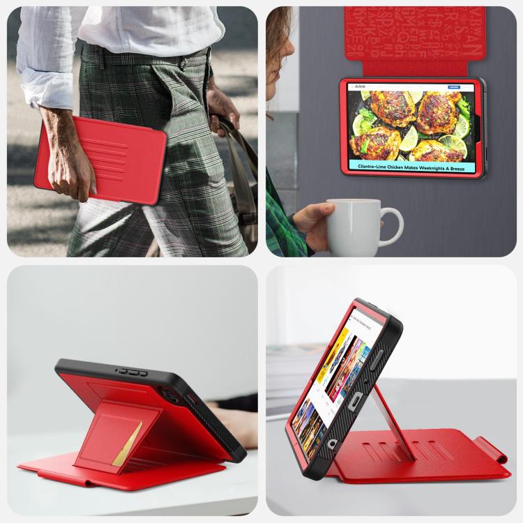 For Samsung Galaxy Tab A11+ / A9+ Smart B Magnetic Holder Leather Tablet Case