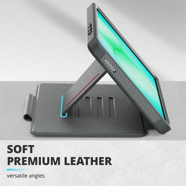 For Samsung Galaxy Tab A11+ / A9+ Smart B Magnetic Holder Leather Tablet Case
