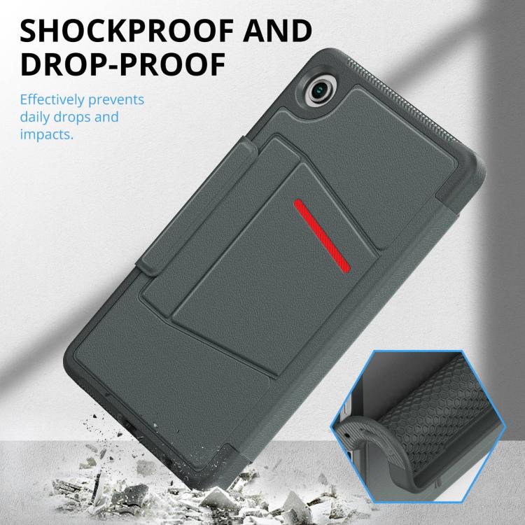 For Samsung Galaxy Tab A11+ / A9+ Smart B Magnetic Holder Leather Tablet Case