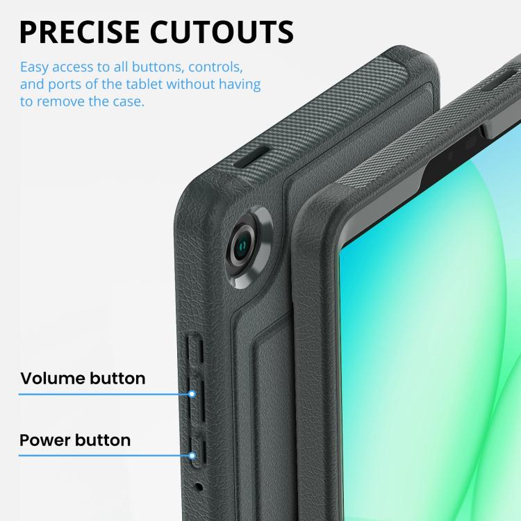 For Samsung Galaxy Tab A11+ / A9+ Smart B Magnetic Holder Leather Tablet Case