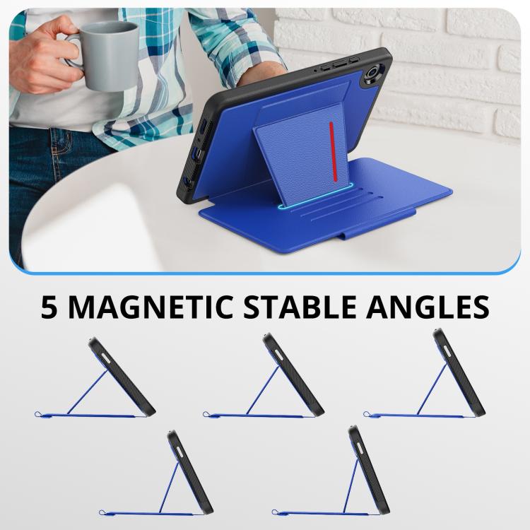 For Samsung Galaxy Tab A11+ / A9+ Smart B Magnetic Holder Leather Tablet Case