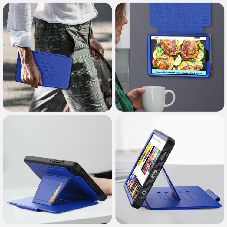 For Samsung Galaxy Tab A11+ / A9+ Smart B Magnetic Holder Leather Tablet Case