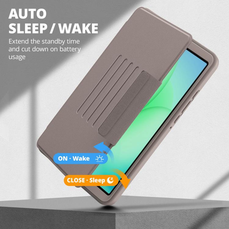 For Samsung Galaxy Tab A11+ / A9+ Smart B Magnetic Holder Leather Tablet Case