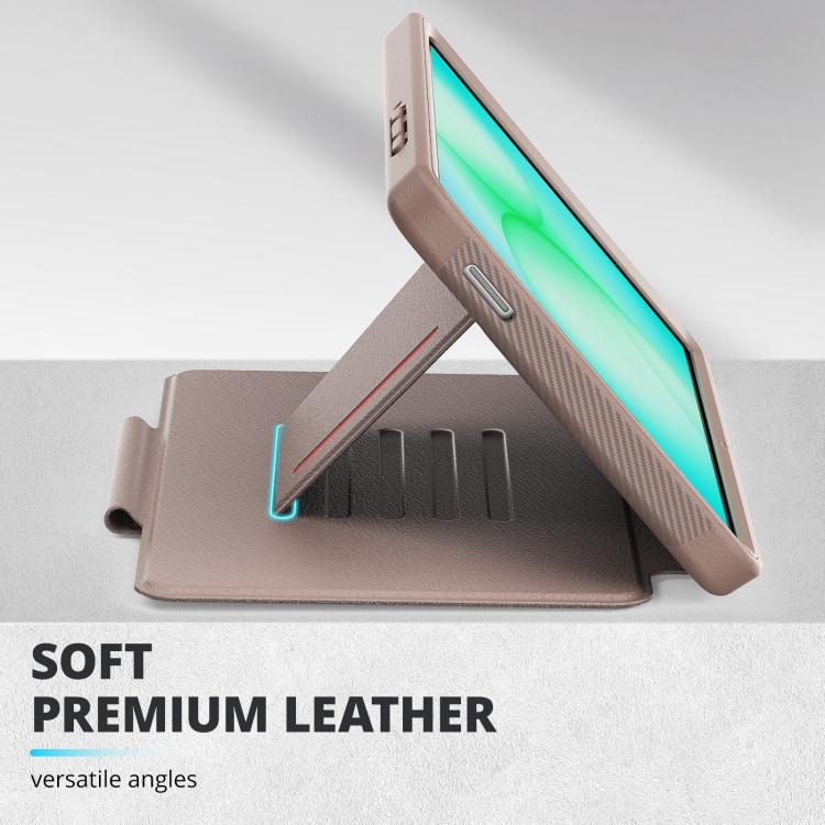 For Samsung Galaxy Tab A11+ / A9+ Smart B Magnetic Holder Leather Tablet Case